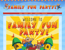 Tablet Screenshot of familyfunparty.com